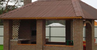 Беседка из кирпича под ключ в Выборге цена от 3254 рублей - Строй-Мск