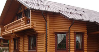 Строительство дома из оцилиндрованного бревна в Выборге - от 136435 рублей